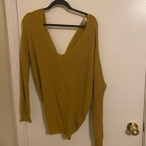 Cross Back Knit Sweater